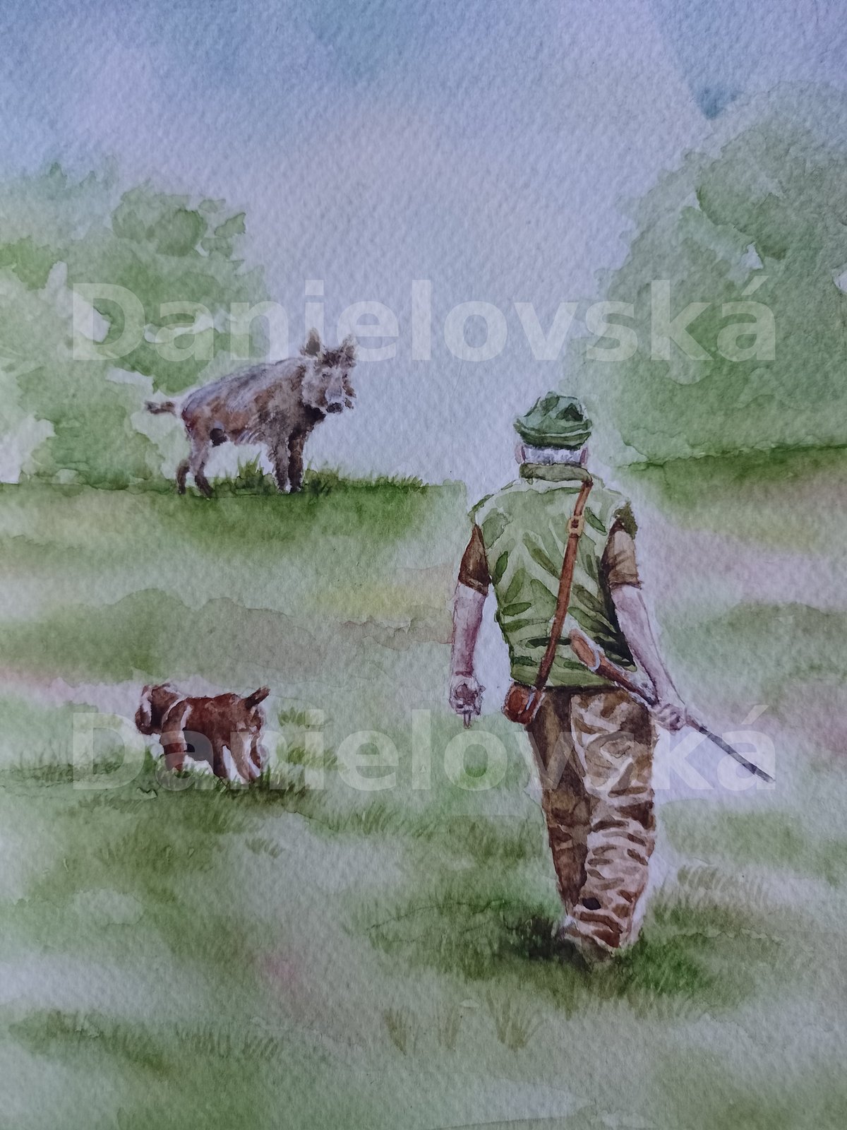 Co dělají zvířátka - léto - myslivec